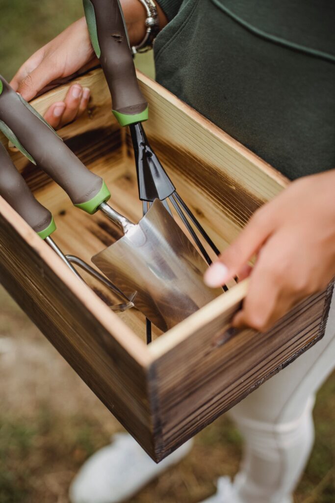 Gardener using ergonomic Amazon garden tools